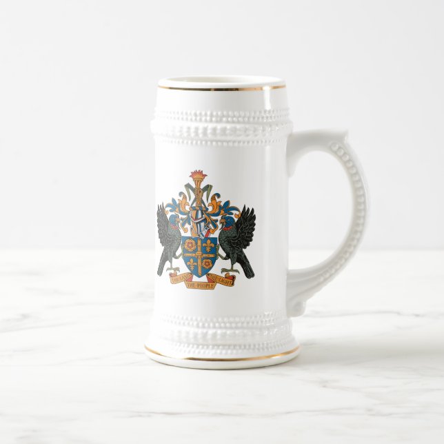 St. Lucia Coat of Arms Mug (Right)