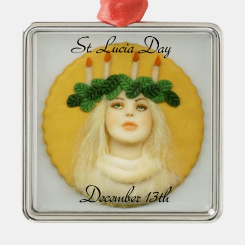 St Lucia Day 094 JL Biel Metal Ornament