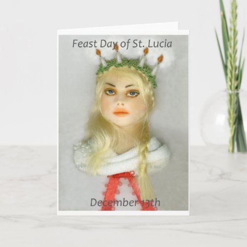 St Lucia Day 173 Christmas Angel JL Biel Card