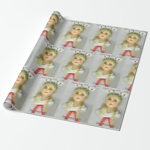 St Lucia Day 173 Christmas JL Biel Wrapping Paper