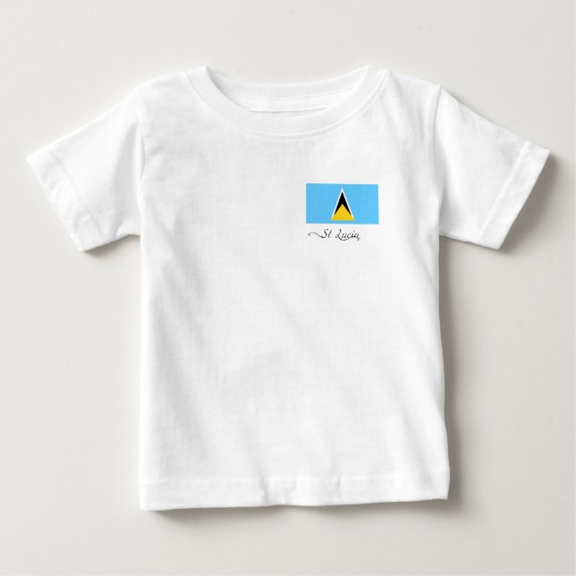 St Lucia Flag  Baby T-Shirt (Front)