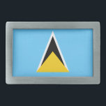 St. Lucia Flag Belt Buckle<br><div class="desc">Various items.</div>