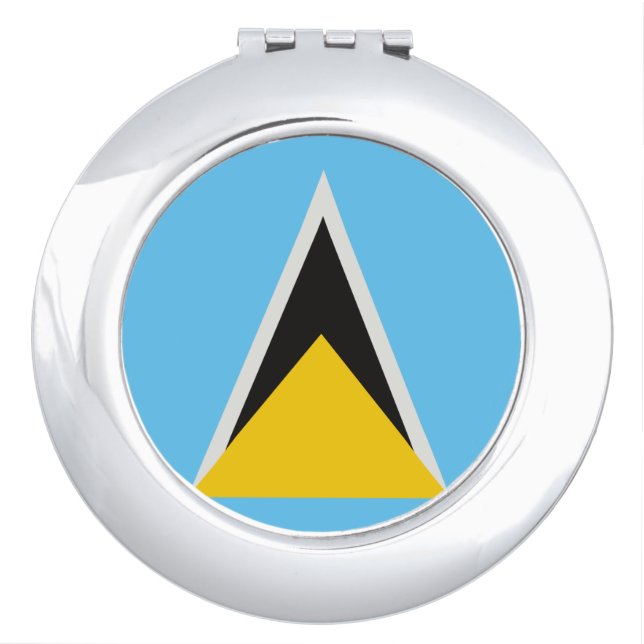 St Lucia Flag  Compact Mirror (Front)