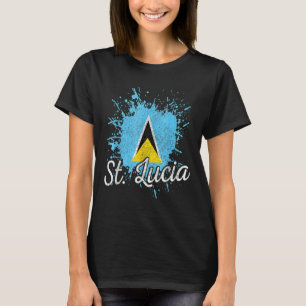St Lucia Flag Pride Caribbean Saint Lucia T-Shirt