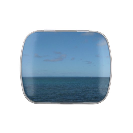 St. Lucia Horizon Blue Ocean Candy Tin (Top)