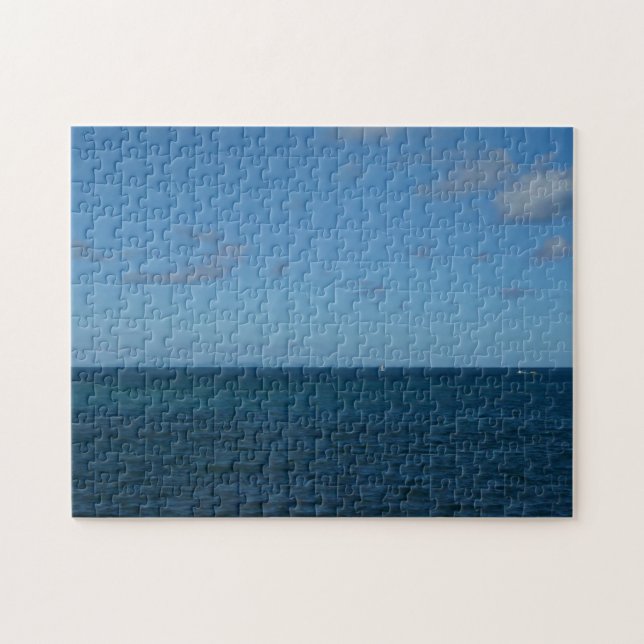 St. Lucia Horizon Blue Ocean Jigsaw Puzzle (Horizontal)