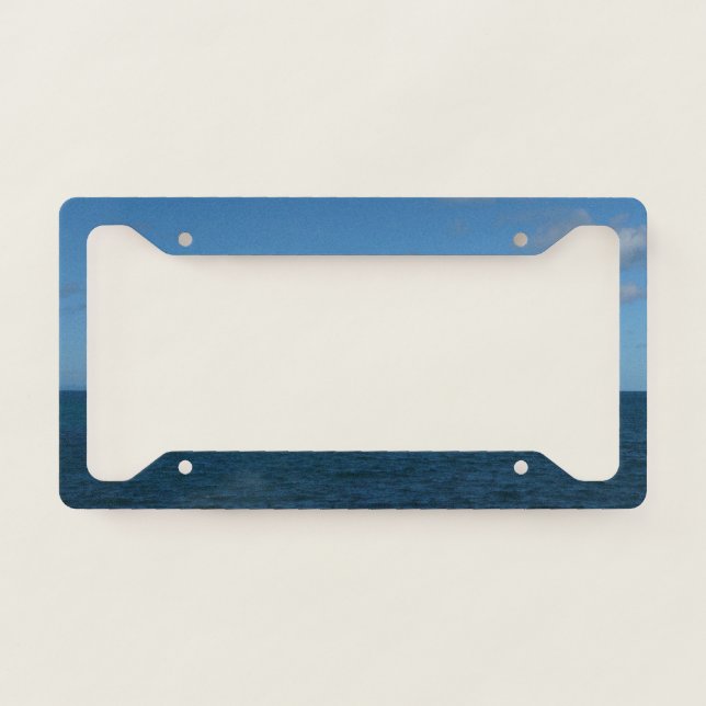 St. Lucia Horizon Blue Ocean License Plate Frame (Front)
