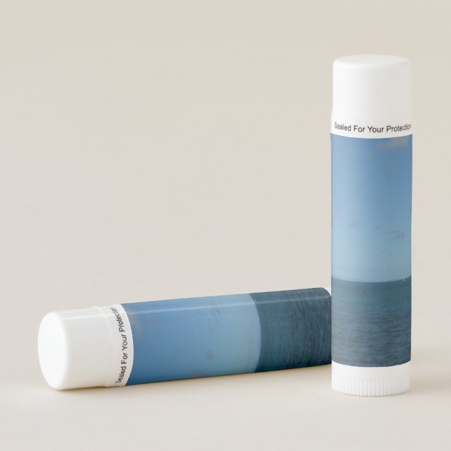 St. Lucia Horizon Blue Ocean Lip Balm (Front)