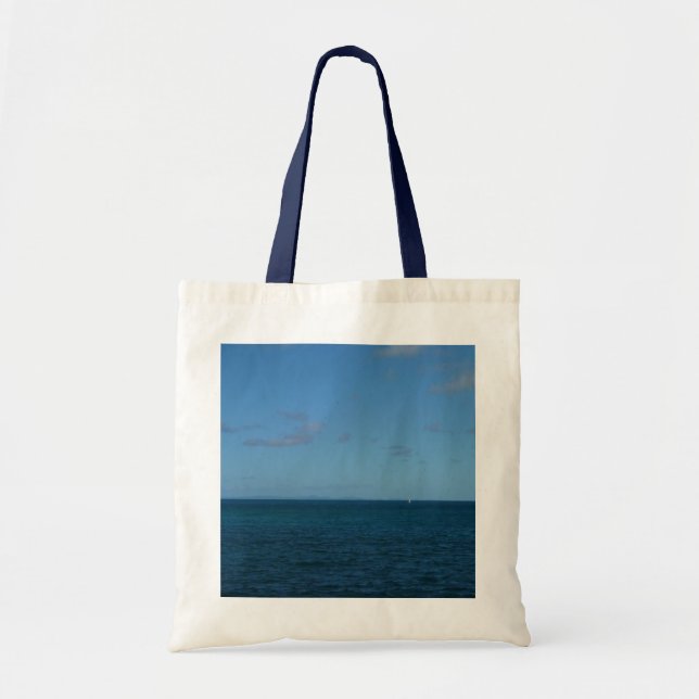 St. Lucia Horizon Blue Ocean Tote Bag (Front)