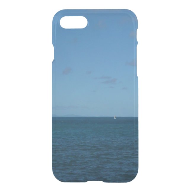 St. Lucia Horizon Blue Ocean Uncommon iPhone Case (Back)