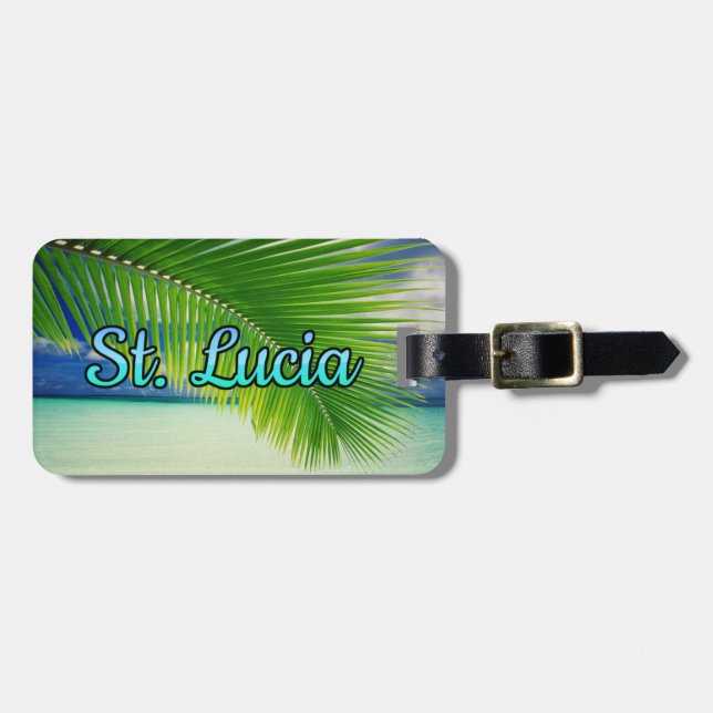 St. Lucia Luggage Tag (Front Horizontal)