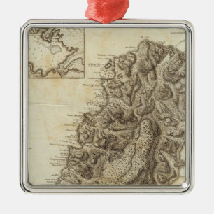 St Lucia Metal Ornament