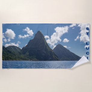 St Lucia Piton Beach Towel