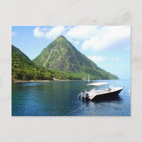 St Lucia Pitons Postcard