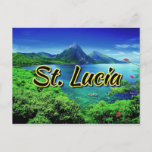 St. Lucia Pitons Postcard
