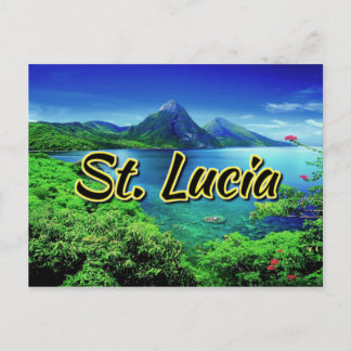 St. Lucia Pitons Postcard