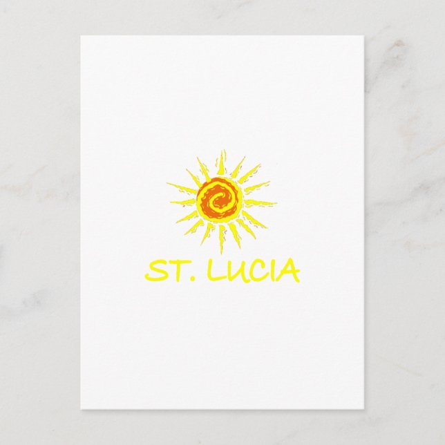 St. Lucia Postcard (Front)