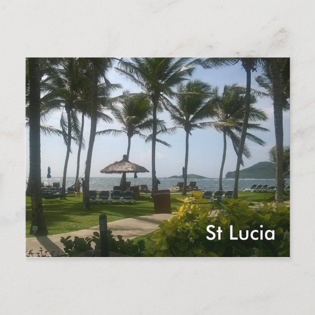 St Lucia Postcard (Front)