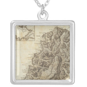 St Lucia Silver Plated Necklace