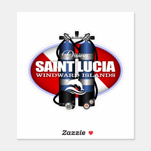 St Lucia ST Sticker