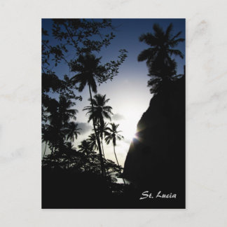 St. Lucia Sunset Postcard