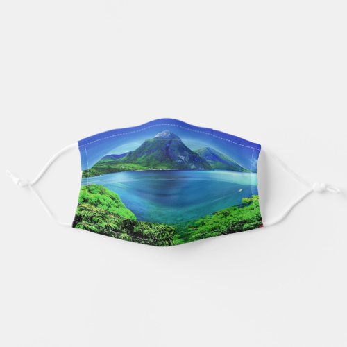 St Lucia The Pitons Adult Cloth Face Mask