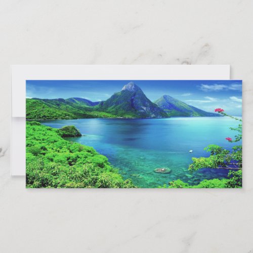 St Lucia The Pitons Card