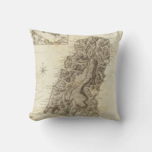St Lucia Throw Pillow (Front)
