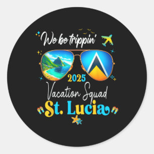 St. Lucia Vacation Family Friends Trip Cruise 2025 Classic Round Sticker