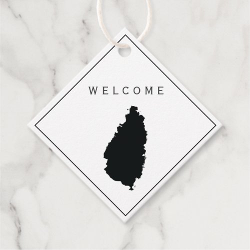 St Lucia Welcome Bag Gift Tag Wedding Weekend