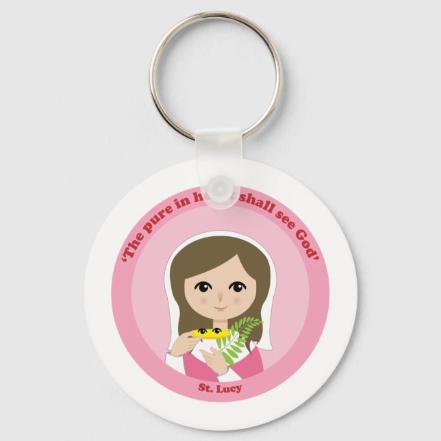 St. Lucy Keychain (Front)