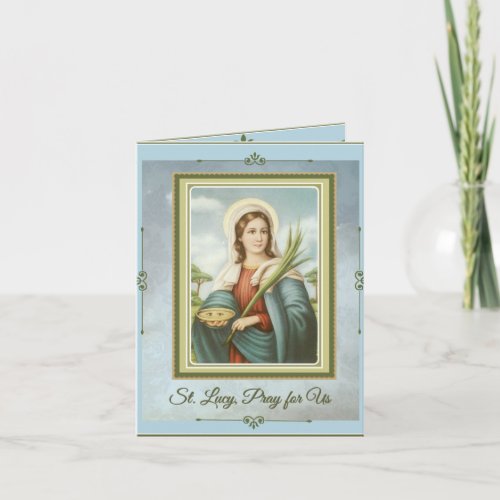 St LucyLucia Patron Saint of the Eyes Card