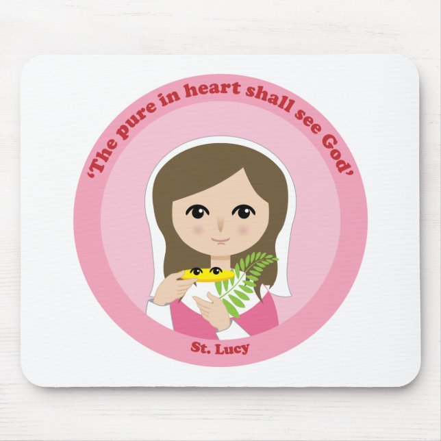St. Lucy Mouse Pad (Front)