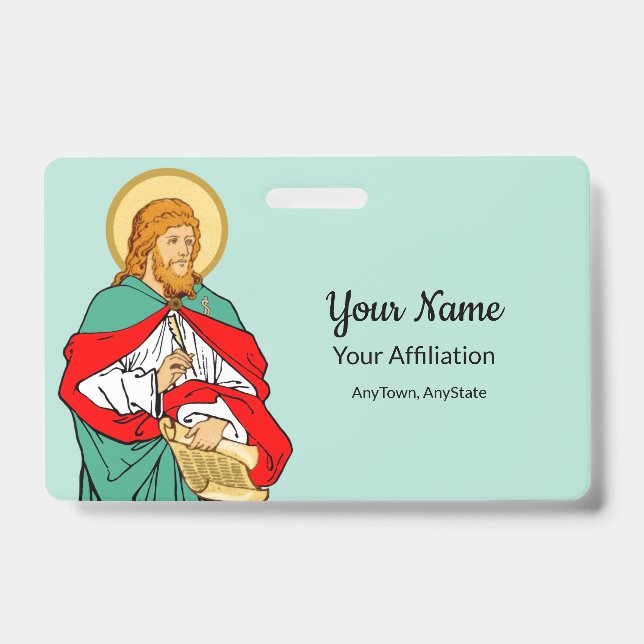 St. Luke, Beloved Physician (RLS 08; MedVers.) Badge (Front)