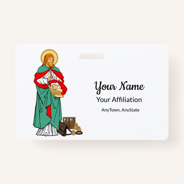 St. Luke, Beloved Physician (RLS 08; MedVers.) Badge (Front)