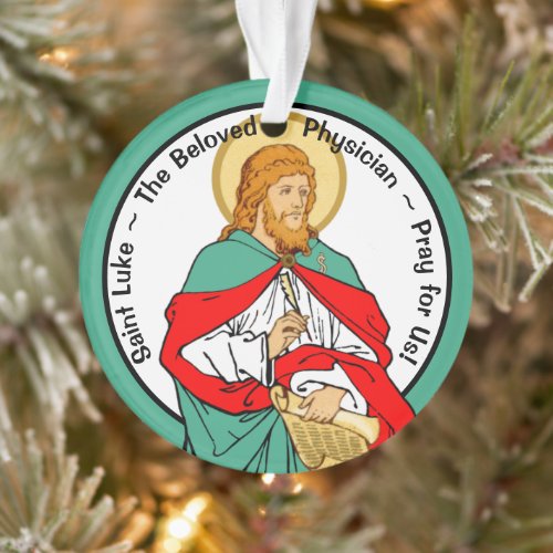 St Luke Beloved Physician RLS 08 MedVers Ornament