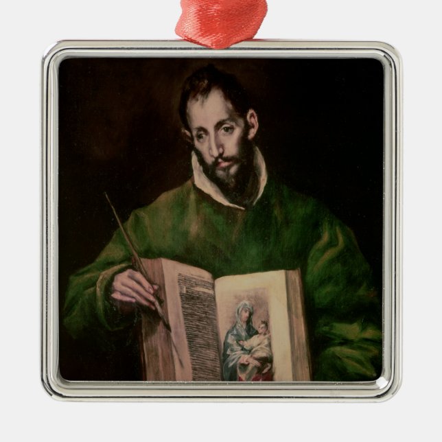St. Luke Metal Ornament (Front)