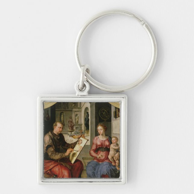 St. Luke Painting the Virgin, c.1545 Keychain (Front)