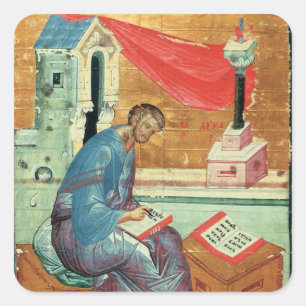 St. Luke the Evangelist by Andrei Rublev Square Sticker