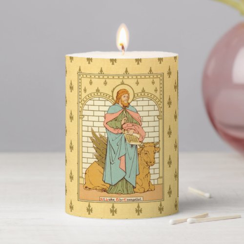 St Luke the Evangelist RLS 08 3x4 Pillar Candle