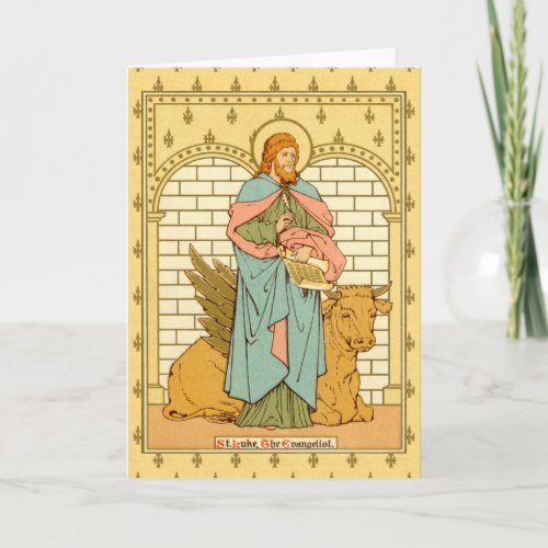 St Luke the Evangelist RLS 08 Blank Greeting Card