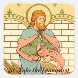 St. Luke the Evangelist (RLS 08) Square Sticker