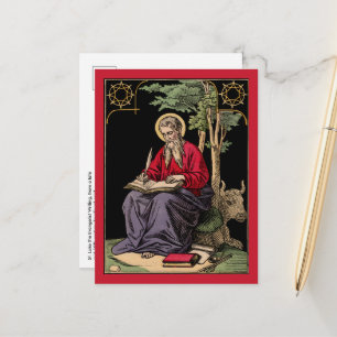 St. Luke the Evangelist Writing Postcard