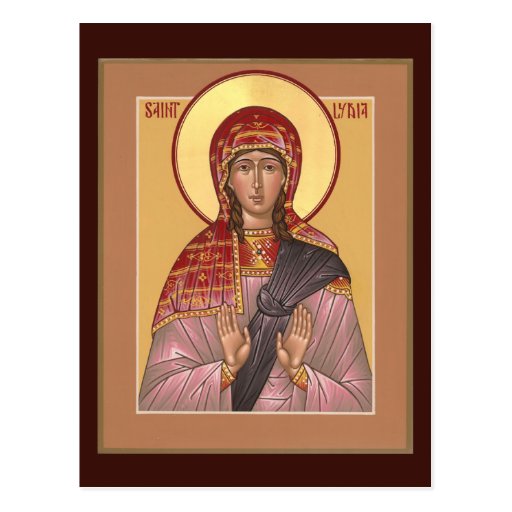 St. Lydia Prayer Card Postcard | Zazzle