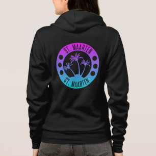St. Maarten blue Gradient Sint Martin Hoodie