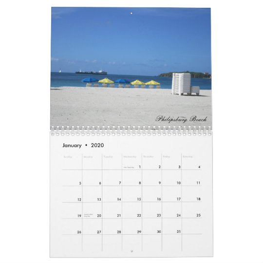 St. Maarten Custom Printed Calendar
