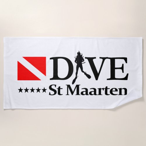 St Maarten DV4 Beach Towel