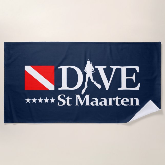 St Maarten DV4 Beach Towel (Front)