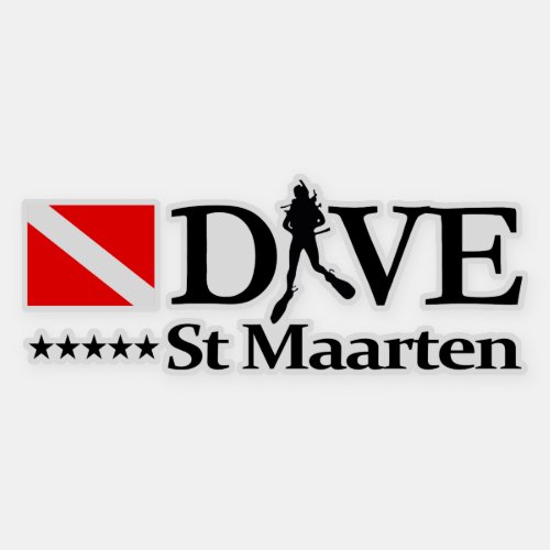 St Maarten DV4 Sticker