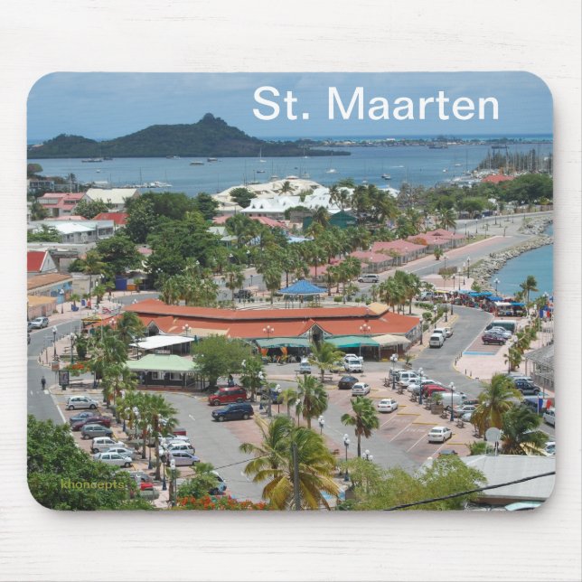 St. Maarten - Marigot Bay Mouse Pad (Front)